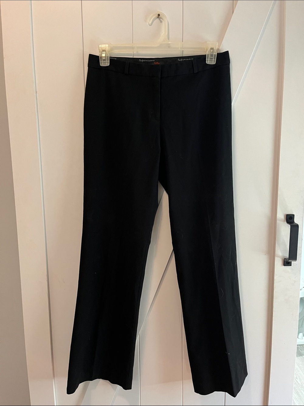 Black Womens Dress Trousers - Straight Leg